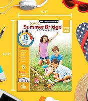Summer Bridge Activities 3rd to 4th Grade Workbook, Activity Book With Math, Reading Comprehension, Science, Fitness