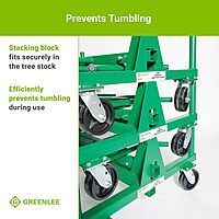 Greenlee 668 Mobile Material Handling Conduit and Pipe Rack with 603 Casters Mobile Conduit and Pipe Rack