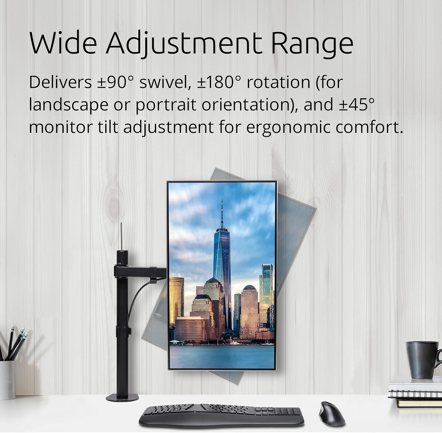 KENSINGTON SmartFit Ergo Monitor Arm Desk Mount
