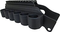 TacStar Industries 1081035 Shotgun Rail Mount,Remington 870,1100 and 11-87, W/Sidesaddle, 6 , Black
