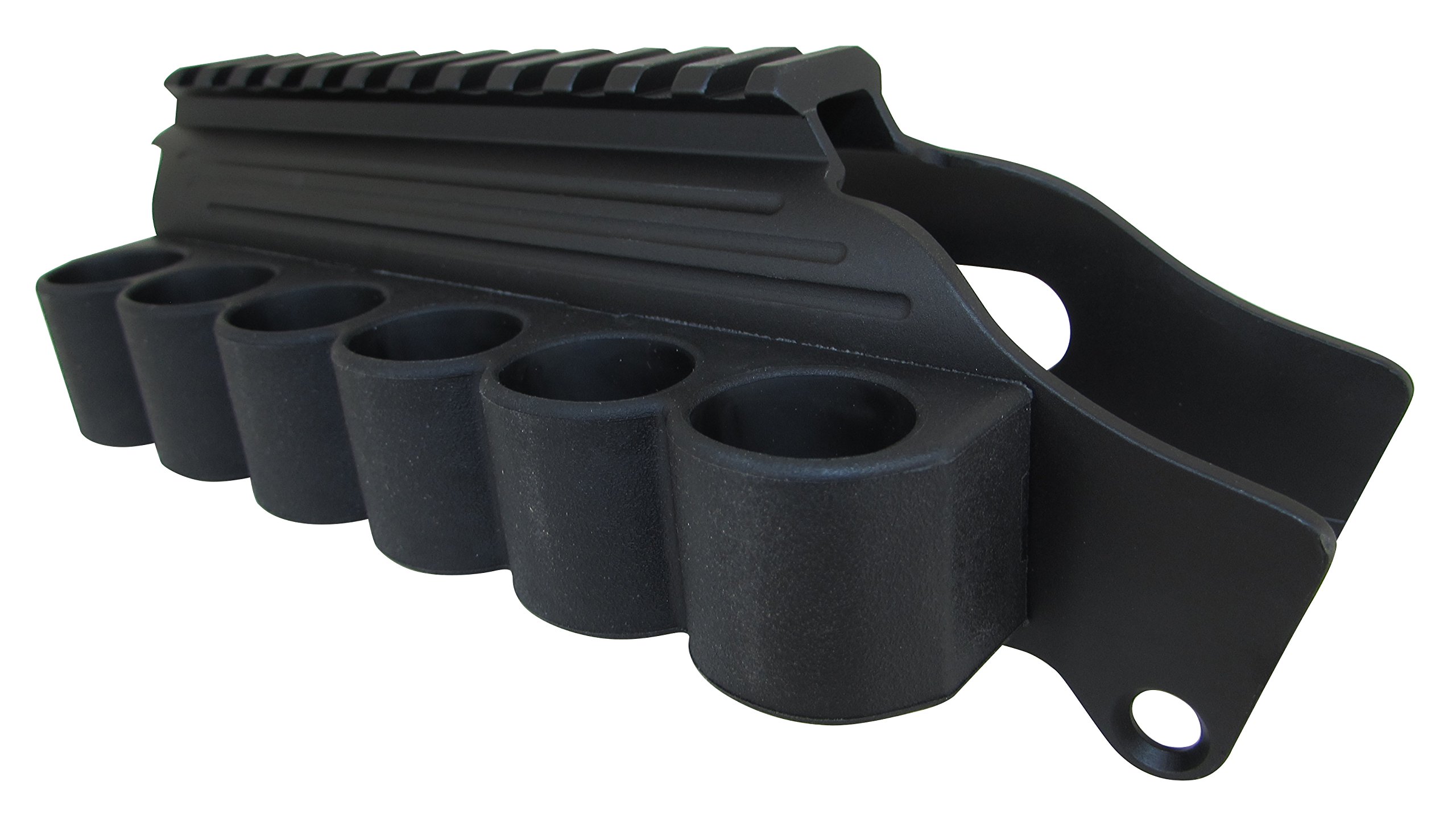 TacStar Industries 1081035 Shotgun Rail Mount,Remington 870,1100 and 11-87, W/Sidesaddle, 6 , Black