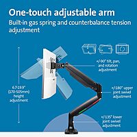 Kensington SmartFit One-Touch Height Adjustable Monitor Arm