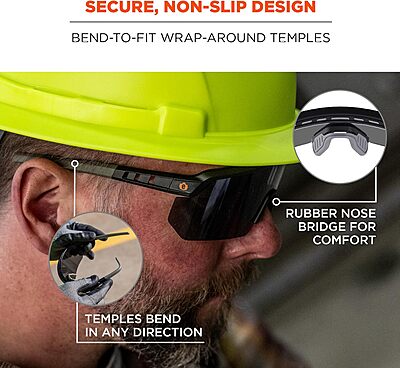 Ergodyne Skullerz AEGIR Polarized Fog-Off+ Safety Glasses