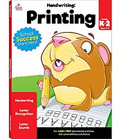 Carson Dellosa K-2 Printing Handwriting Workbook, Writing Book for Kindergarten