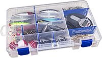 Flambeau Outdoors Tackle Box 4004 Fishing - Includes 15 Dividers, 20 Compartments, Clear Fishing Lure Organizer