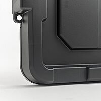 Iris Remington Heavy Duty Store-It-All Totes, 19 Gallon, Black, Set Of 4 Totes