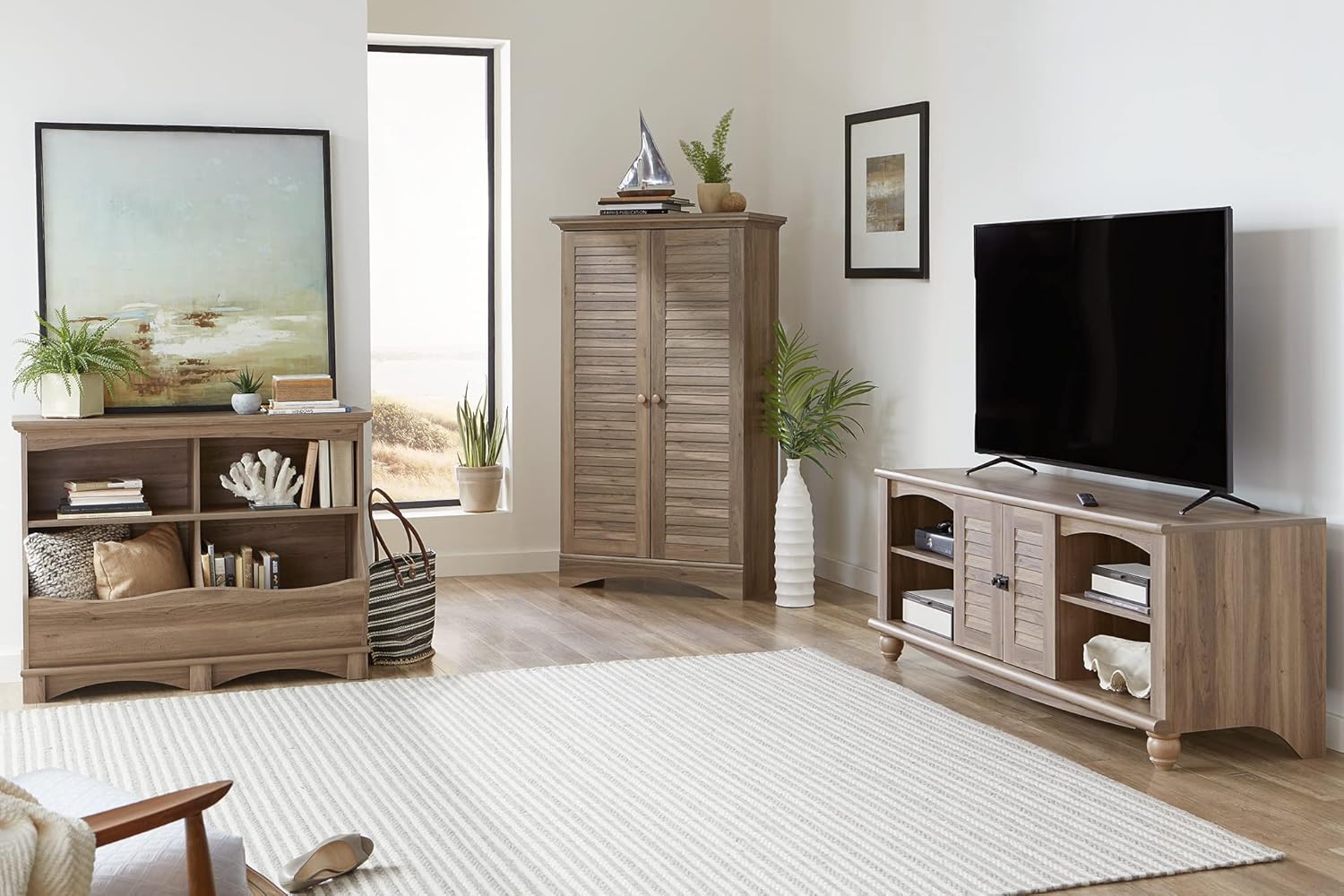 Sauder Harbor View Multipurpose Storage Tall Pantry Cabinet