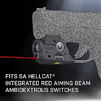 Streamlight 69287 TLR-6 100-Lumen 2000 Candela Rail-Mounted Tactical Weapon Light with Integrated Red Aiming Laser Designed Exclusively for The Springfield Armory Hellcat 3-Inch Micro Compact, Black
