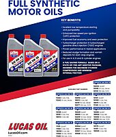 Lucas Oil Synthetic High Mileage Motor Oil