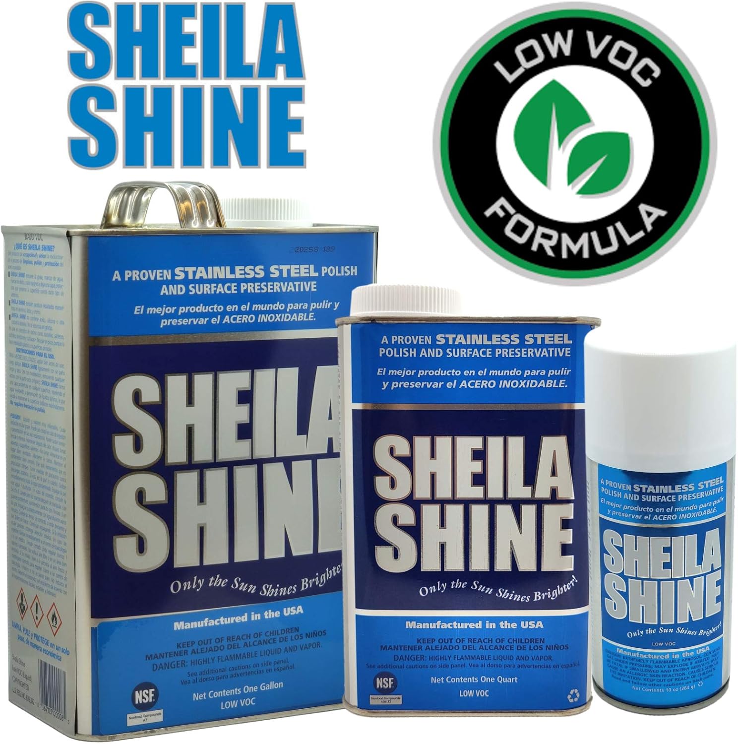 SHEILA SHINE Low VOC Stainless Steel Cleaner and Polish