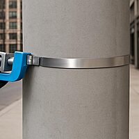 BAND-IT Galvanized Carbon Steel Center Punch Clamps