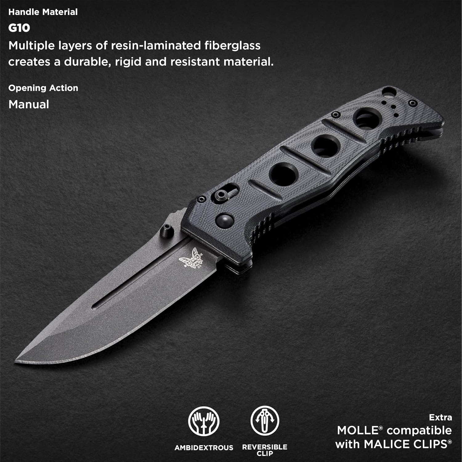 BENCHMADE Adamas 275 Tactical Folding Knife