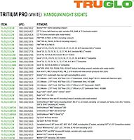 TRUGLO Tritium Pro Night Sights Compatible with Walther Handgun Models