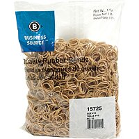 Business Source Quality Rubber Bands - Size: #10 - 1.3in Length x 0.1in Width - Sustainable - Rubber - Crepe - 3700 / Pack