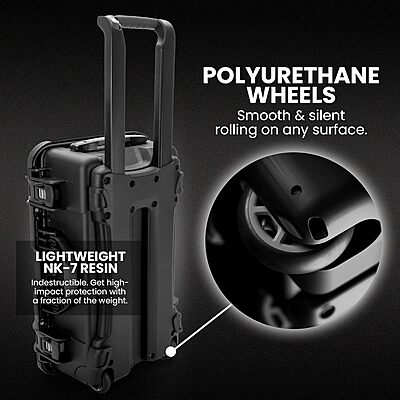 NANUK 935 Hard Case with Custom Foam Insert — Wheeled, IP67 Waterproof