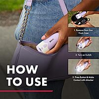 SABRE 3-in-1 Stun Gun with Personal Alarm & LED Flashlight, 1.69 µC Charge, Loud 130dB Alarm, 130 Lumen LED Light (3 Modes)