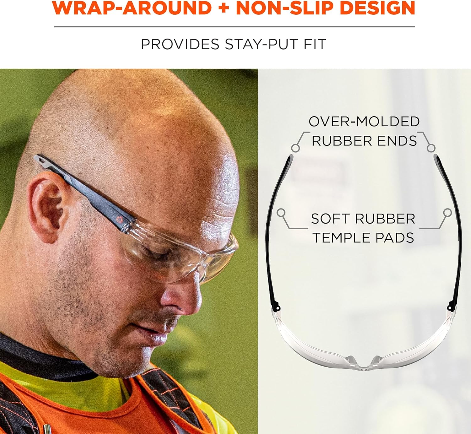 ERGODYNE Skullerz VALI Frameless Safety Glasses