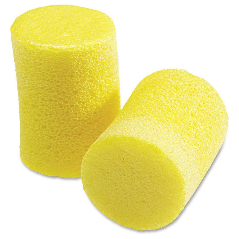 Ear 247-312-1201 Poly Bag Ear Plugs - 200 Pair per Box - Yellow