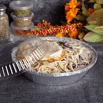 Karat Aluminum Foil Containers and OPS Dome Lids