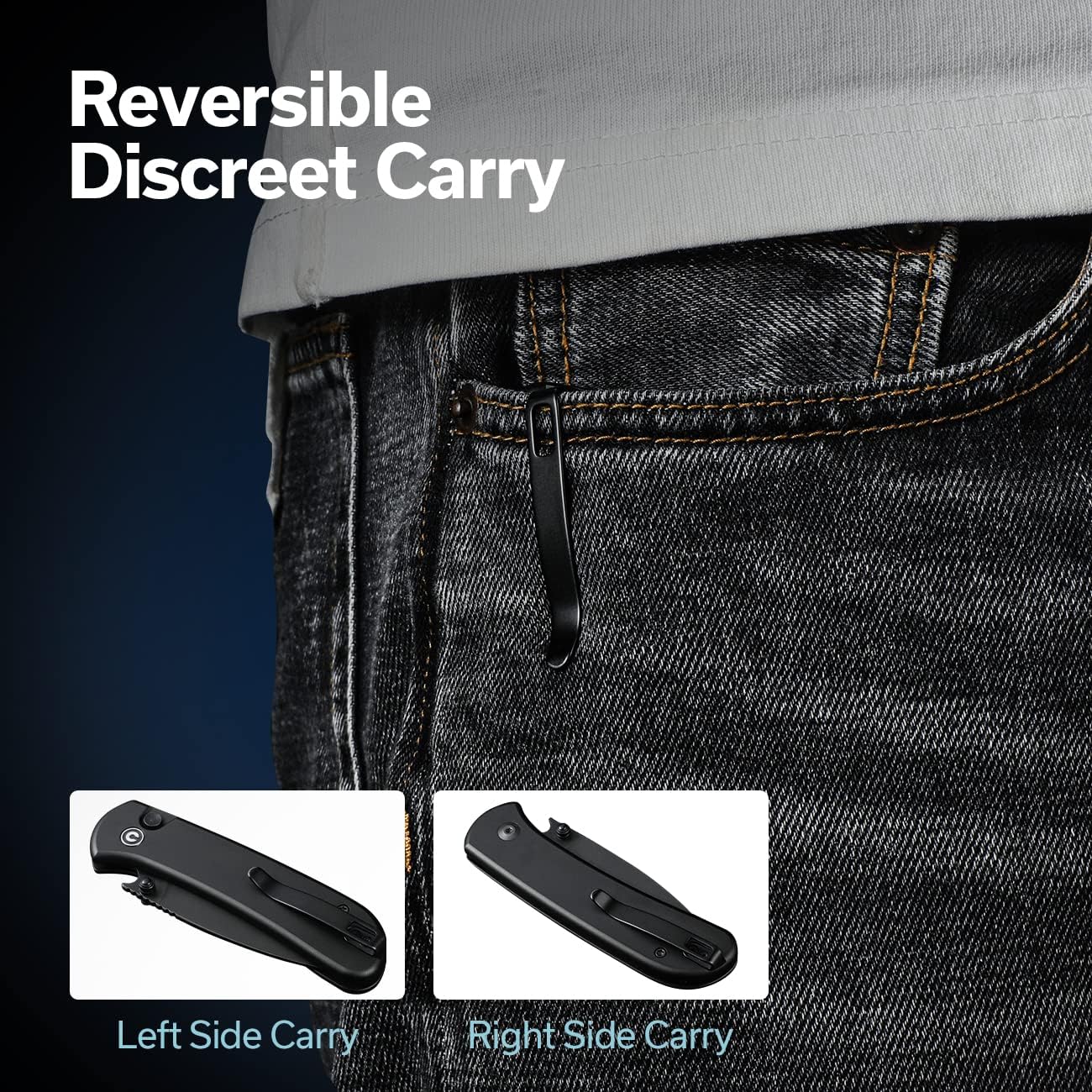 CIVIVI Qubit Pocket Folding Knife, Button Lock & Thumb Stud, 2.98" Blade, Aluminum Handle