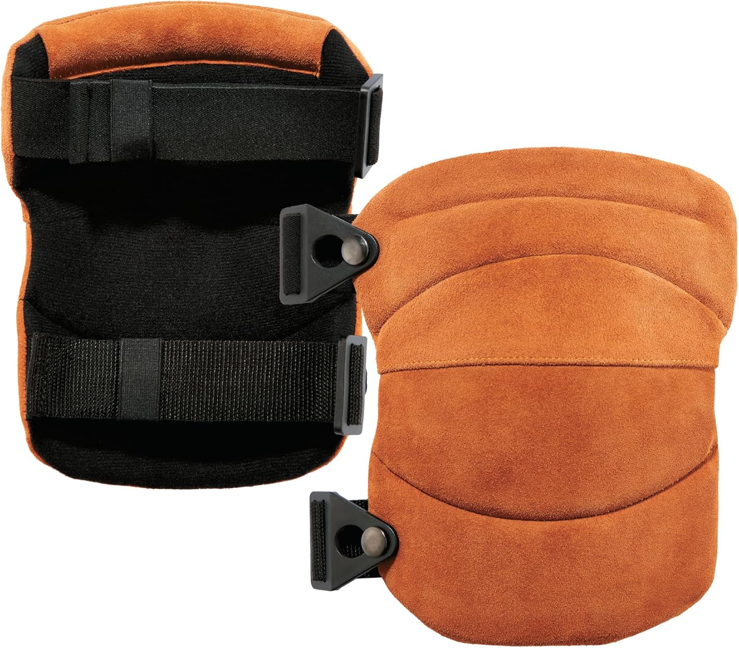 Ergodyne ProFlex 230LTR Leather Knee Pads, Heavy Duty, One Size, Brown