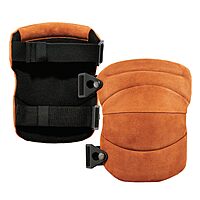 Ergodyne ProFlex 230LTR Leather Knee Pads, Heavy Duty, One Size, Brown