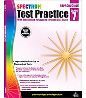 Spectrum 7th Grade Test Practice Workbooks All Subjects, Ages 12 to 13, Grade 7 Test Practice, Language Arts