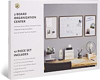 U Brands Decor Organization Center Kit, Rustic Wood Frame (4835U00-01)