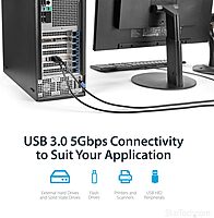 StarTech.com 4 Port USB 3.0 PCIe Card and Ethernet Adapter Bundle - 10/100/1000 Gigabit LAN PCI Express+ USB to Ethernet