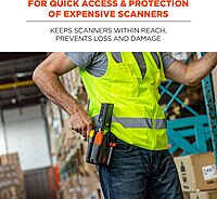 ERGODYNE Squids Barcode Scanner Holster with Belt Clip or Loop