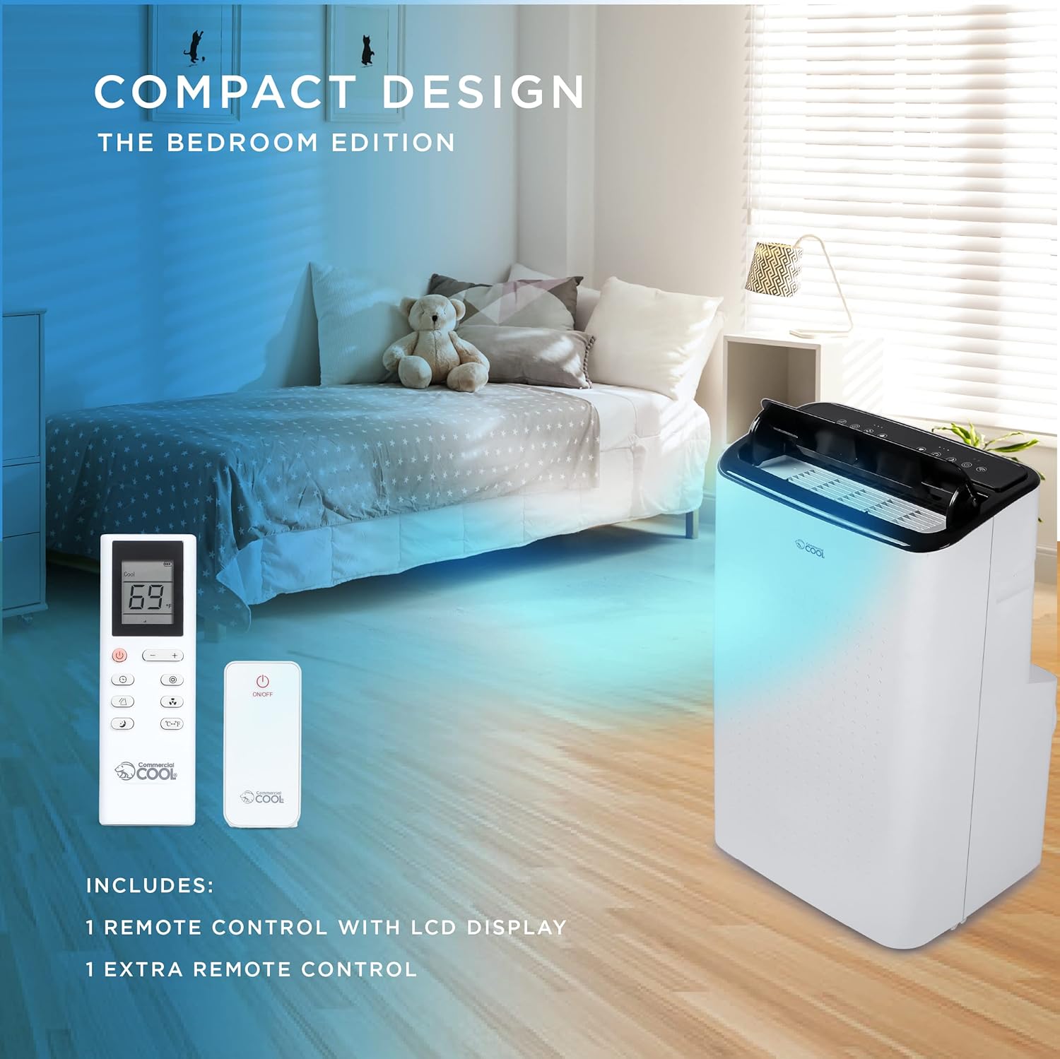 COMMERCIAL COOL Portable Air Conditioner, Dehumidifier & Fan