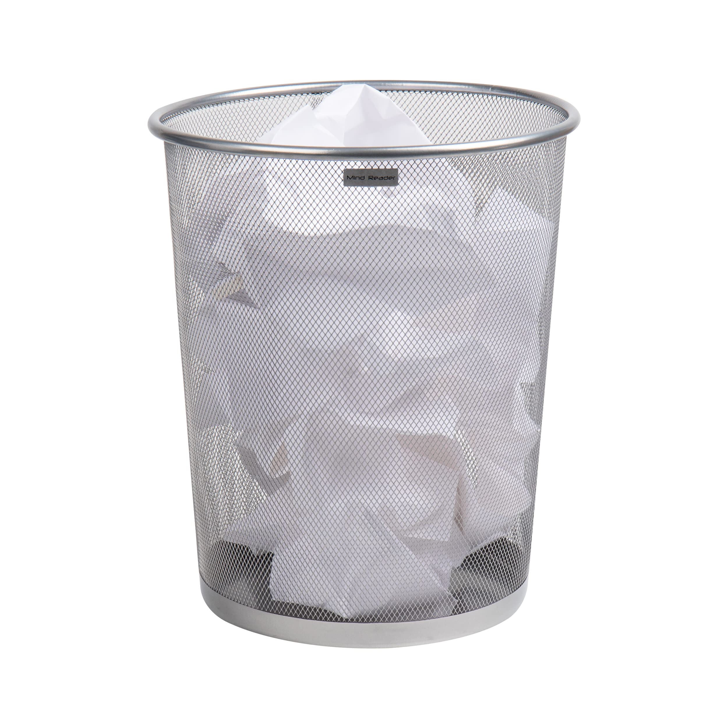 MIND READER Mesh Trash Can, Metal Mesh Waste Basket