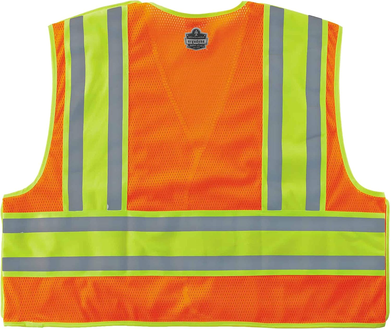 ERGODYNE GloWear 8245PSV Public Safety Reflective Vest, High Visibility, ANSI Compliant, Breakaway