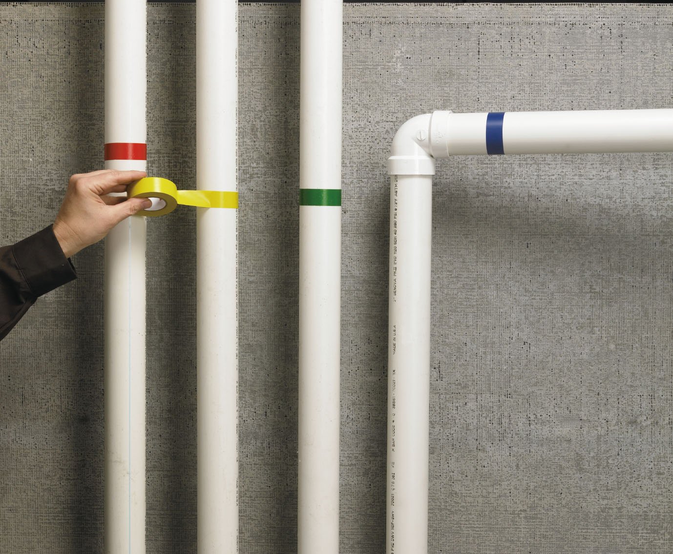 3M™ 766 Striped Vinyl Tape, 5.0 Mil, 2" x 36 yds., Black/Yellow, 3M Stock# 7000028955