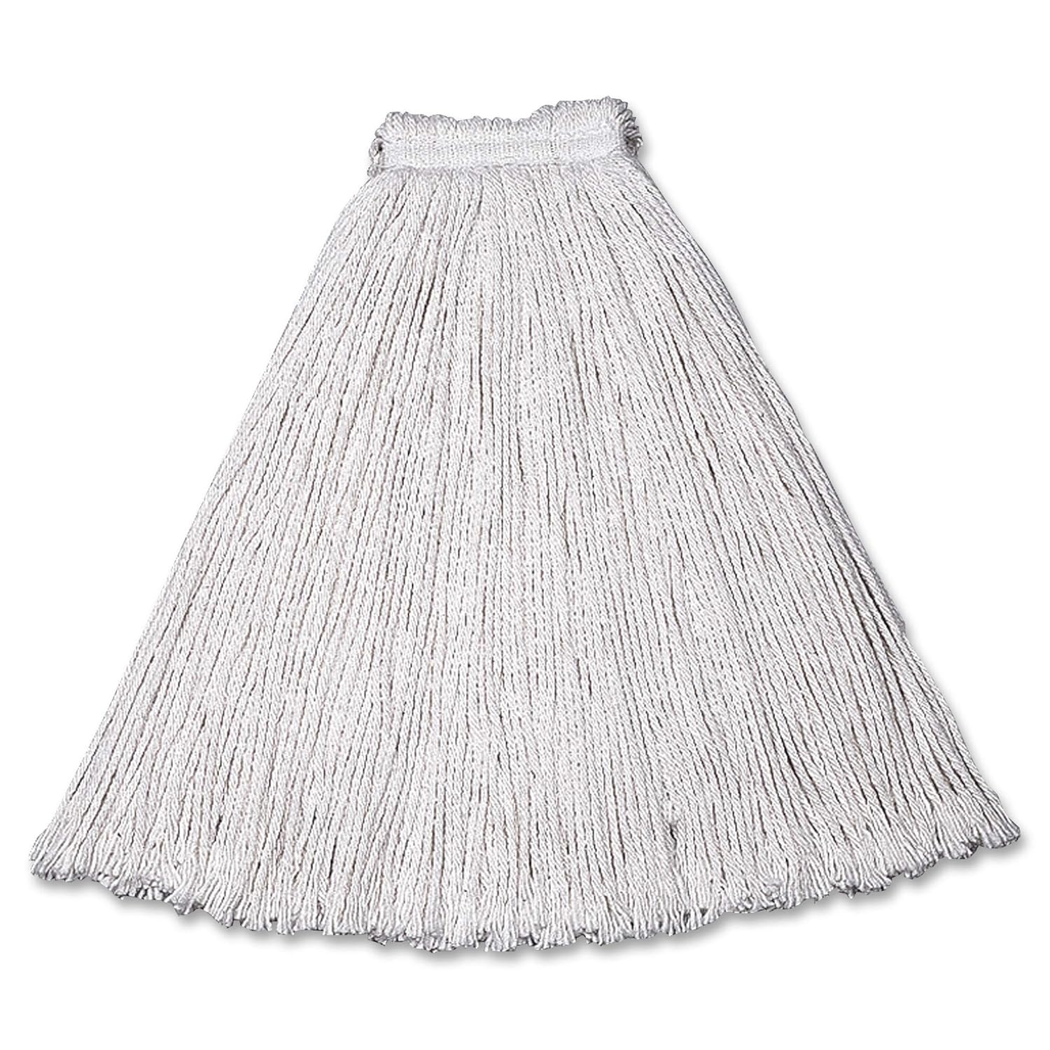 Rubbermaid Commercial Products Value Pro Small 16 OZ Cotton Wet Mop, 1" Headband, White