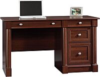 Sauder Palladia Computer Desk with Drawers, Home Office Desk with File Cabinet Storage Drawer - Management, Keyboard Tray