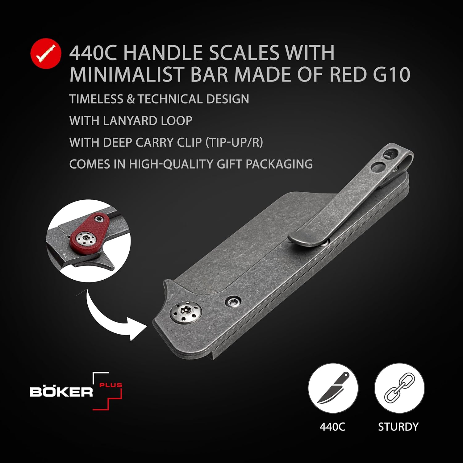 BÖKER PLUS Fragment Mini EDC Keychain Folding Knife