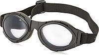 Rule BA2C31AC Bobster Bugeye 2 Interchangeable Goggles, Black Frame/3 Lenses (Smoked, Amber and Clear)