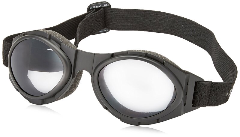Rule BA2C31AC Bobster Bugeye 2 Interchangeable Goggles, Black Frame/3 Lenses (Smoked, Amber and Clear)