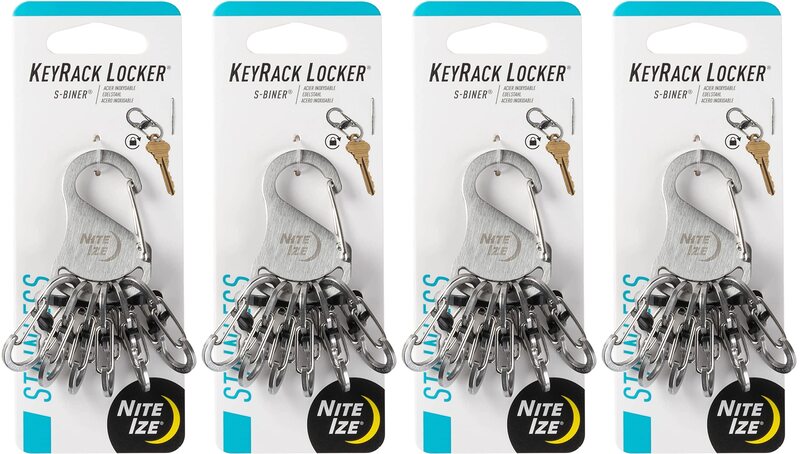 Nite Ize KeyRack Locker Stainless Steel (4-Pack)