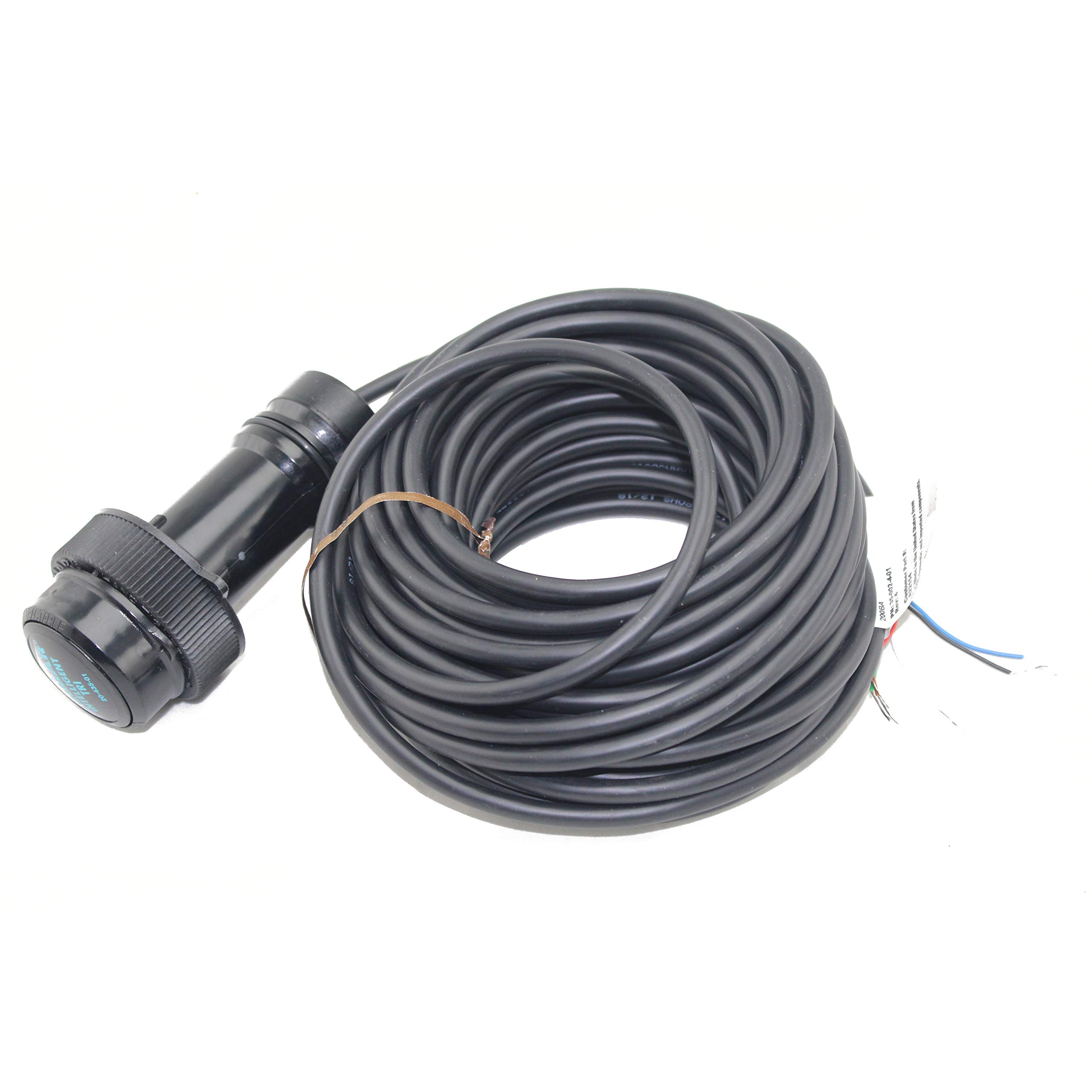 Raymarine A22154 DST800 Triducer Transducer - Depth, Speed & Temperature, Nylon Thru-Hull, Black