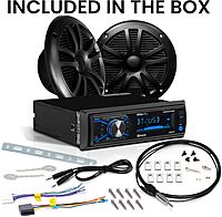 BOSS Audio Systems Marine Stereo & 6.5 Inch Speaker Kit