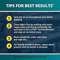 Metal and Silver Tarnish Remover, For Use on Sterling Silver, Silver Plate, Platinum, Copper, Gold