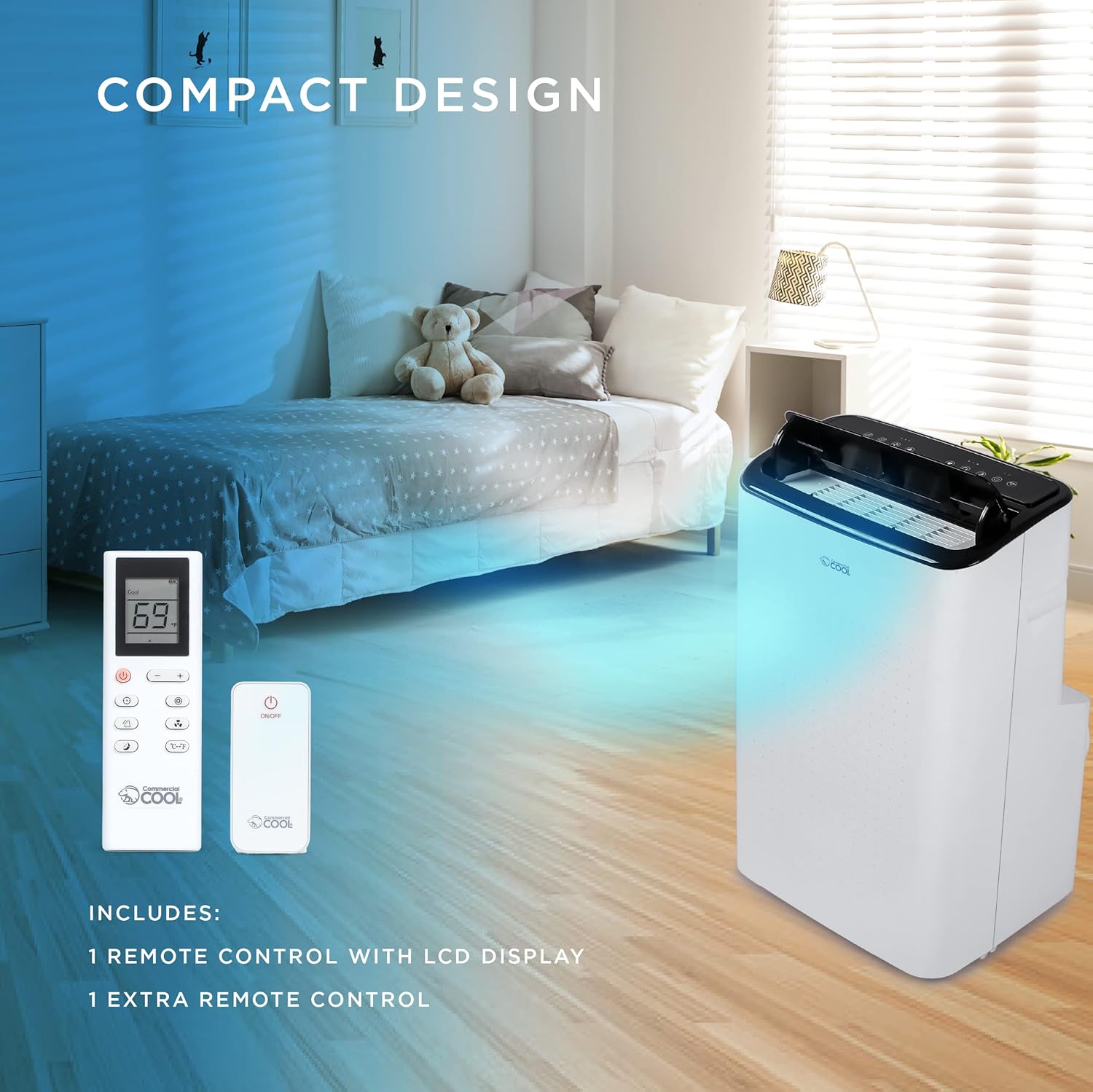 COMMERCIAL COOL Portable Air Conditioner, Dehumidifier & Fan