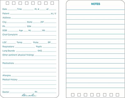 Rite in the Rain Weatherproof EMS Notebook, 3" x 5", Yellow Cover, Vital Stats Pages (No. 112) 1 Pack