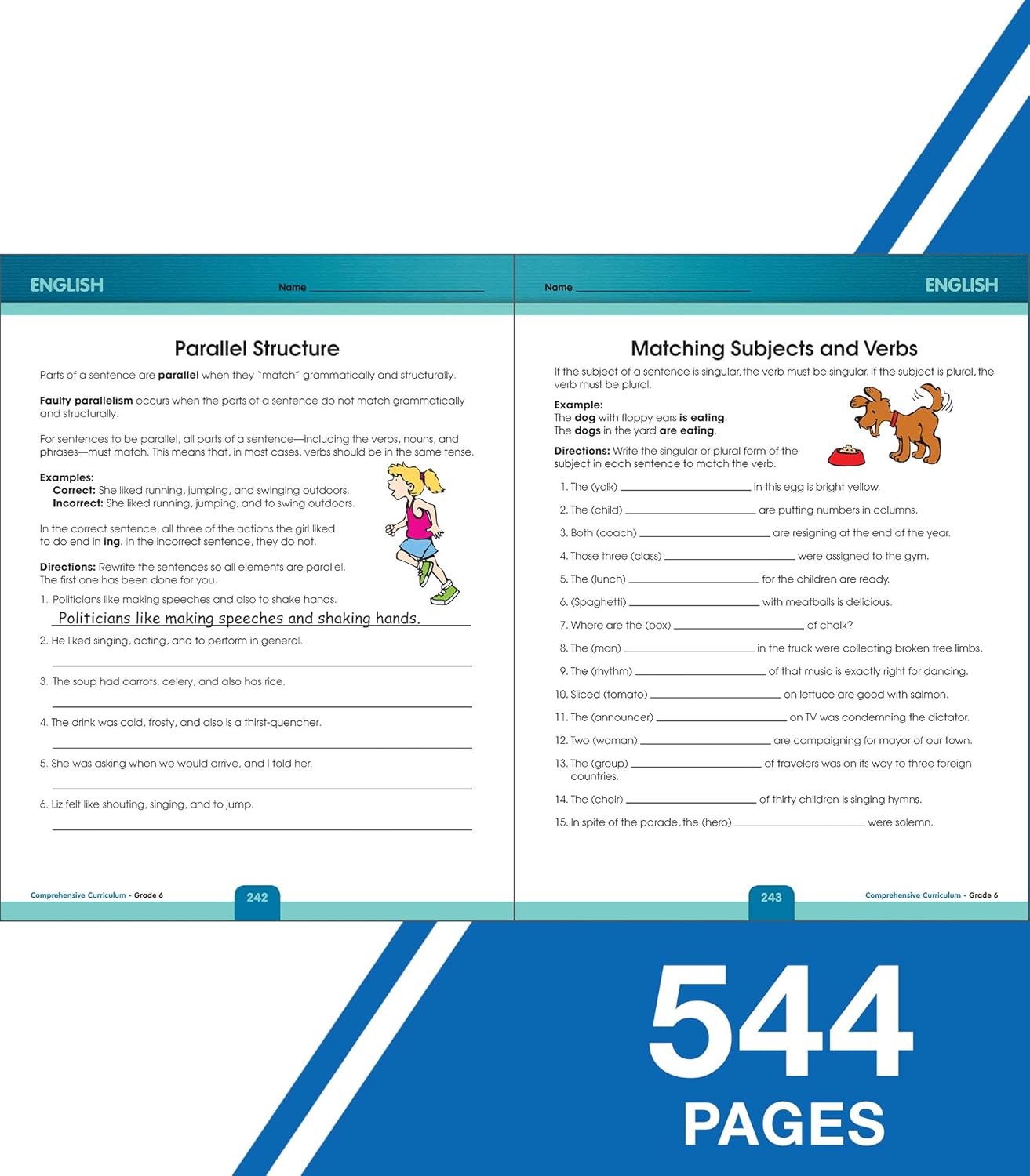 Carson Dellosa Comprehensive Curriculum of Basic Skills 6th Grade Workbooks All Subjects, Reading Comprehension