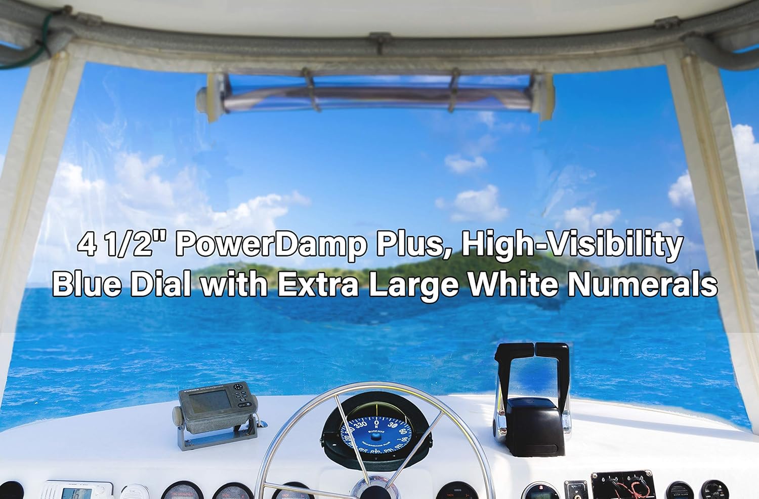 Ritchie SS-2000 SuperSport Compass, Flush Mount, 4.5" Dial, Black