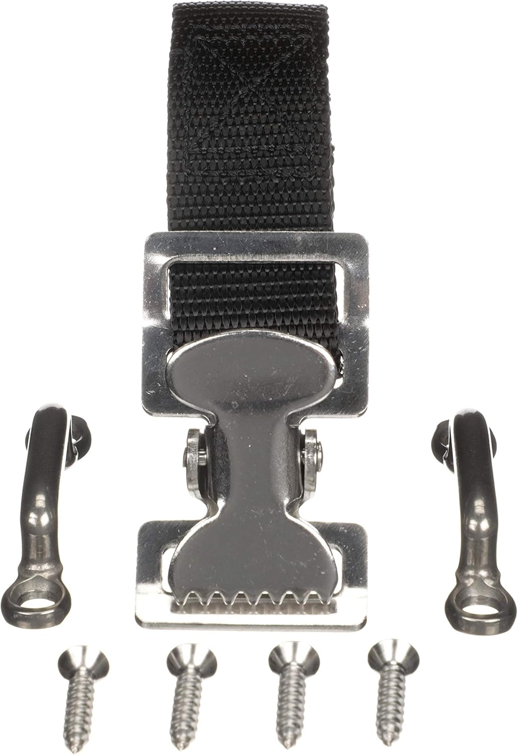 Attwood 11526-3 Fuel Tank Strap Set, for 3-6-Gallon Tanks, 1-Inch-Wide White Nylon Strap with Snap and Buckle, 48 Inches Long