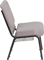 Flash Furniture HERCULES Series 21''W Padded Church Chair with Book Rack