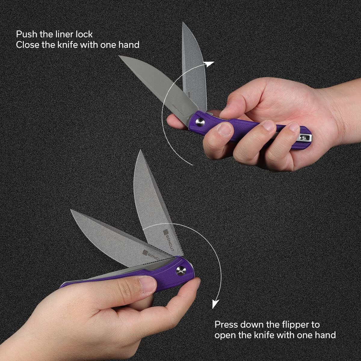 SENCUT Scitus Pocket Folding Knife for EDC, Design by Ostap Hel, Liner Lock Knife with Deep Carry Clip